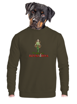 Houbadřina unisex mikina bez kapuce Urban Khaki