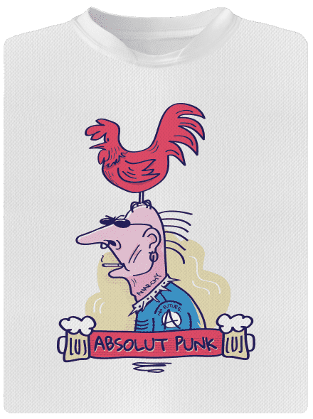 Absolut Punk dětské sportovní tričko White