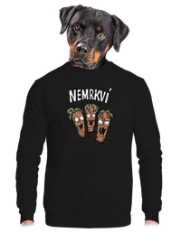 unisex mikina bez kapuce