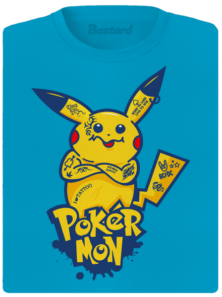 Pokérmon dámské sportovní tričko Blue Atol