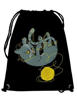 Nevrlý kocour vak Black