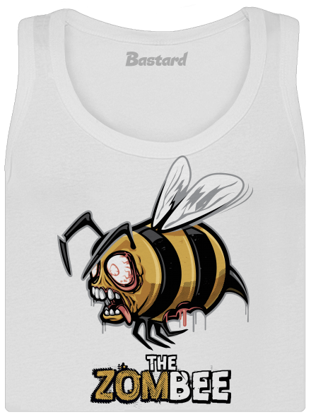 ZomBee - žlutá dámské tílko klasické White
