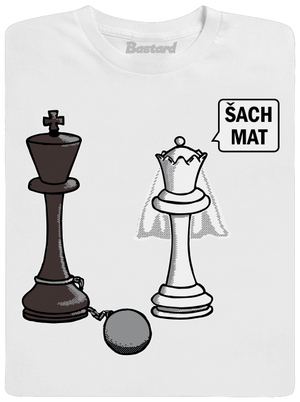 Šach mat pánské tričko White