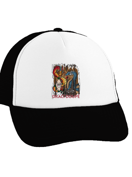 Dračák kšiltovka truckerka Black cap
