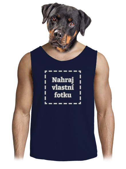 Vlastní potisk pánské tílko French Navy