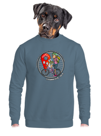 unisex mikina bez kapuce