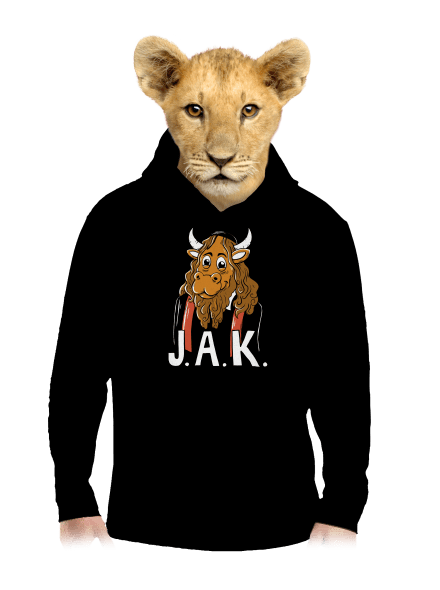 Jak dětská mikina klokanka Black