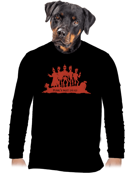 Punks Not Dead pánské dlouhý rukáv Black