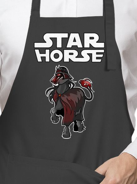 Star horse zástěra Dark Grey