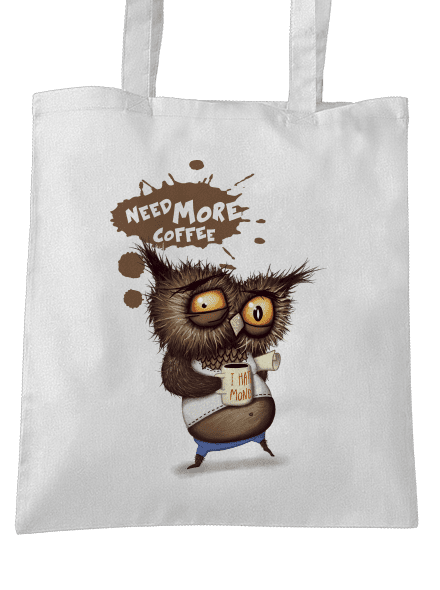 Potřebuju víc kafe taška White