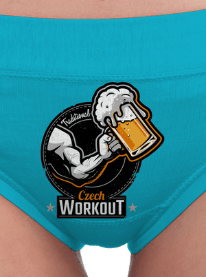 Czech Workout dámské kalhotky Turquoise