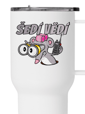 Šedí vědí - myš termohrnek White