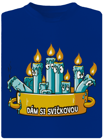 Svíčková pánské sportovní tričko Royal Blue Mal