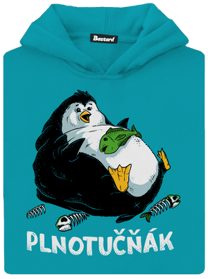 Plnotučňák dětská mikina klokanka Hawaiian Blue