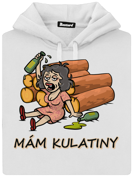 Mám kulatiny dámská mikina klokanka White