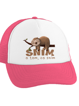 Sním o tom, co sním kšiltovka truckerka Fluorescent Pink cap