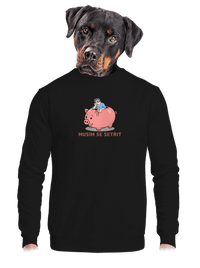unisex mikina bez kapuce