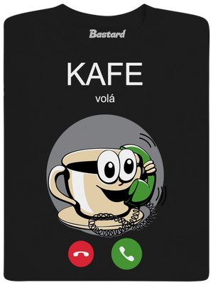 Kafe volá dětské tričko Black