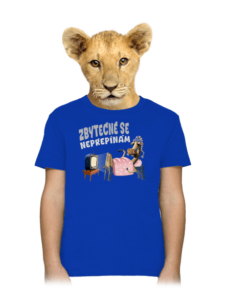 Zbytečně se nepřepínám dětské tričko Royal Blue