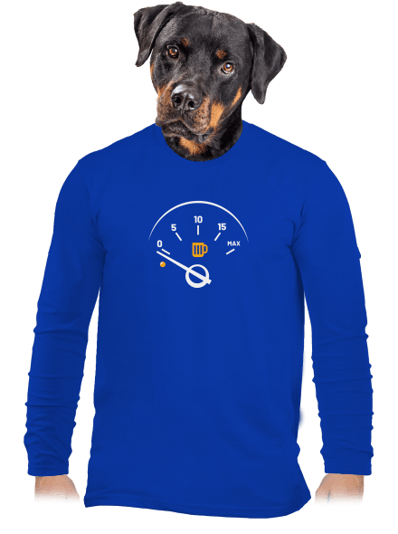 Prázdná nádrž pánské dlouhý rukáv Royal Blue