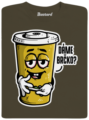 Dáme brčko? pánské dlouhý rukáv Urban Khaki