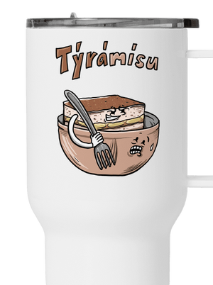 Týrámísu termohrnek White