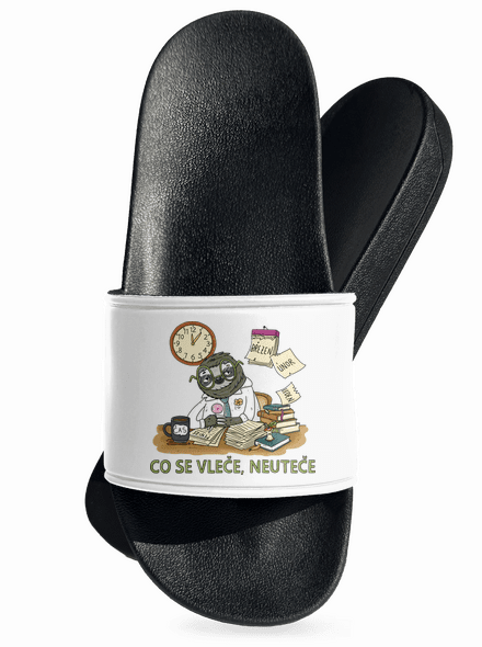 Co se vleče, neuteče pantofle White