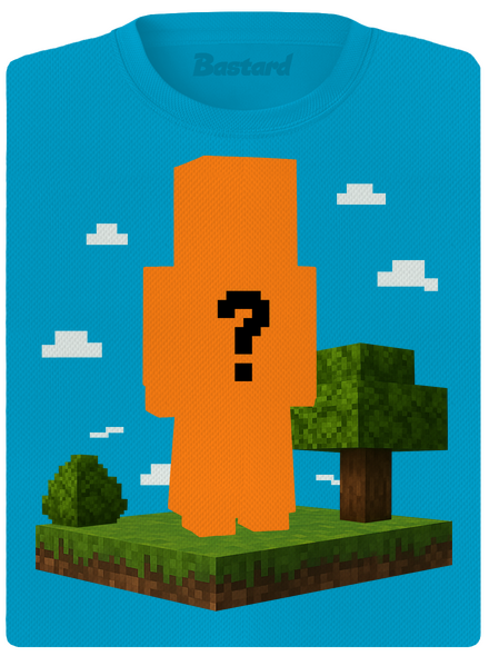 Minecraft z vlastní fotky dámské sportovní tričko Blue Atol