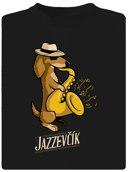 Jazzevčík pánské sportovní tričko Black