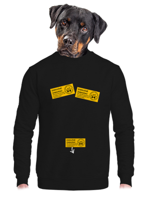 unisex mikina bez kapuce