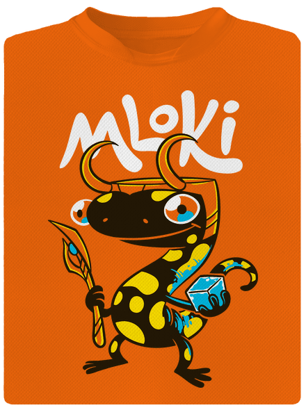 mLoki dětské sportovní tričko Neon Orange