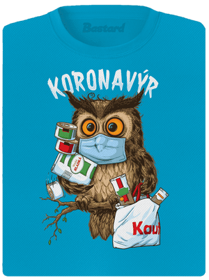 Koronavýr dámské sportovní tričko Blue Atol