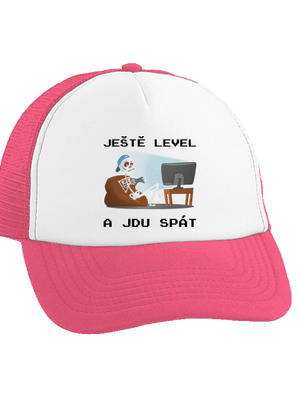 Ještě level kšiltovka truckerka Fluorescent Pink cap