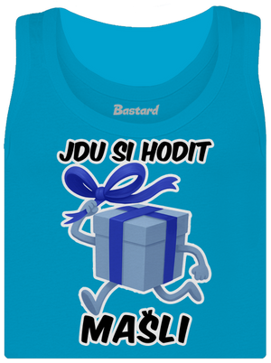 Jdu si hodit mašli dámské tílko klasické Blue Atol