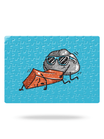 Kámen š**á cihlu puzzle White