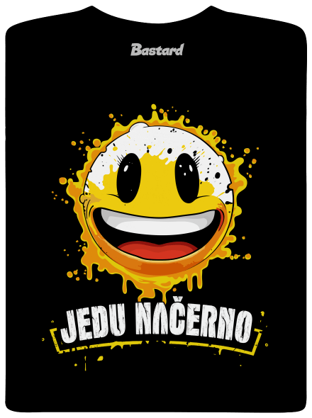 Jedu načerno pánské dlouhý rukáv Black
