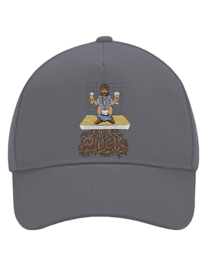 BurChuck kšiltovka baseballka Graphite grey