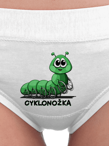 Cyklonožka dámské kalhotky White