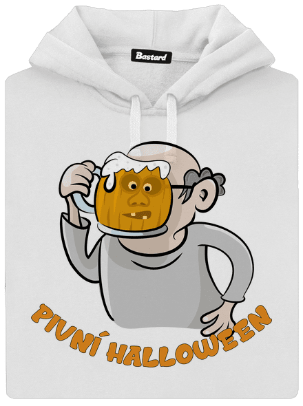 Pivní Halloween dámská mikina klokanka White