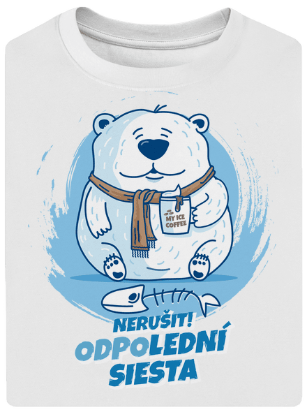 Odpolední siesta unisex tričko oversized White