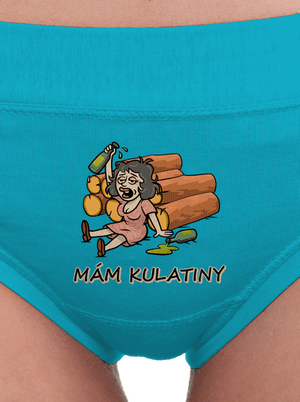 Mám kulatiny dámské kalhotky Turquoise
