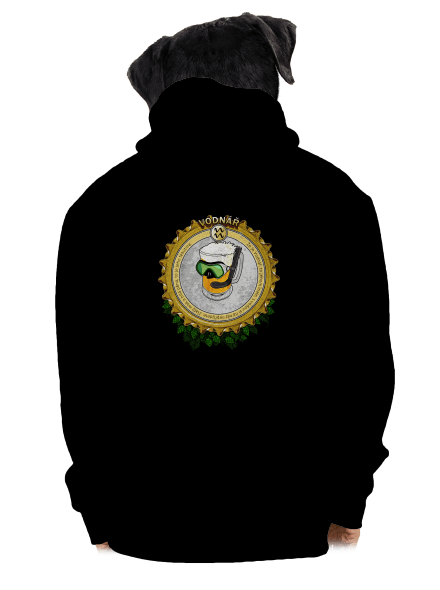 Pivní horoskop: Vodnář pánská mikina na zip Black