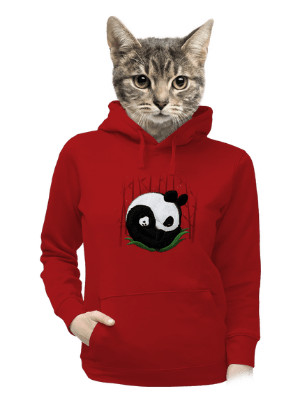 Dvě spící pandy dámská mikina klokanka Red Mal