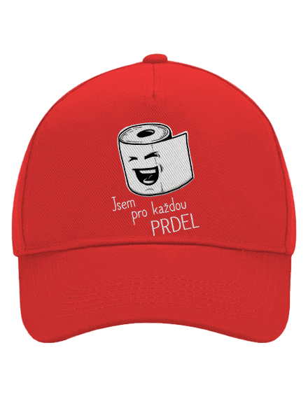 Prdel kšiltovka baseballka Classic Red