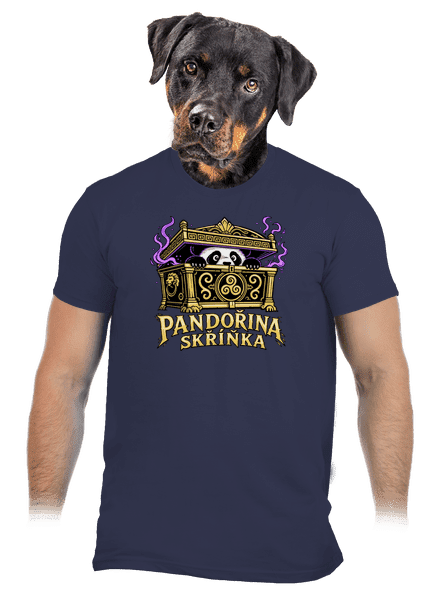 Pandořina skříňka pánské tričko Navy Blue