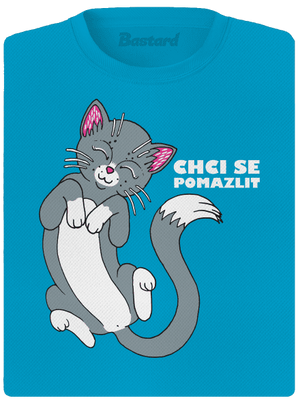 Chci se pomazlit dámské sportovní tričko Blue Atol