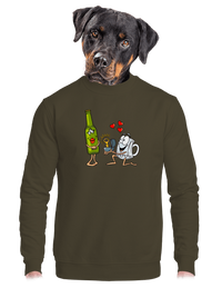 unisex mikina bez kapuce