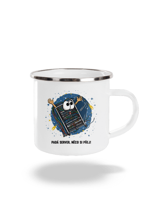 Padá server plecháček White