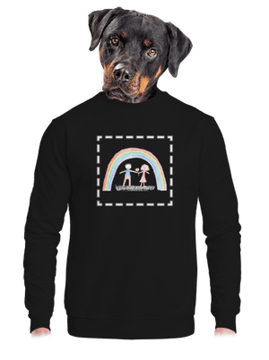 Dětské kresby - nahraj vlastní unisex mikina bez kapuce Black