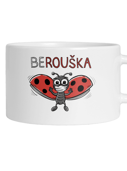 Berouška hrnek makronka White